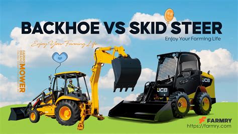 backhoe vs skid steer|difference between trackhoe and backhoe.